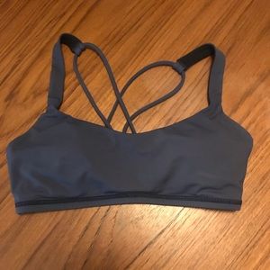 Grayish-blue Lululemon Free To Be Bra